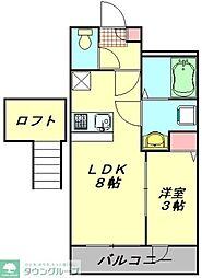 仮称)東大宮新築 1LDKの間取図画像