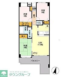 ブリリアント 3LDKの間取図画像