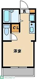 ヴィラージュ大宮 ワンルームの間取図画像