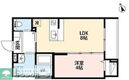 robot home 西大宮IV 1LDKの間取図画像