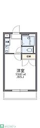 レオパレス城南2 1Kの間取図画像