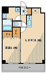 AcseedsTower浦和岸町2 1LDKの間取図画像