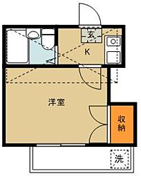 アートパレス日進No.3 1Kの間取図画像