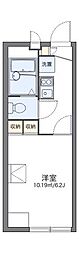 レオパレスエスペランサ常盤 1Kの間取図画像