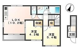 ラ・コリーヌ 2LDKの間取図画像