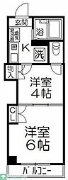 レジデンスカープ大宮 2Kの間取図画像