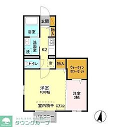 ForestTerrace大宮 2Kの間取図画像