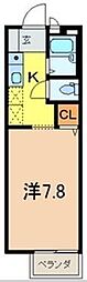 サンライフMTO 1Kの間取図画像
