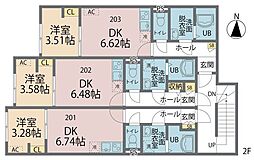 さいたま市見沼区大字小深作アパート 1DKの間取図画像