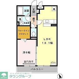 メゾンアリア 1LDKの間取図画像