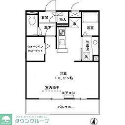 モンターナグランデ ワンルームの間取図画像