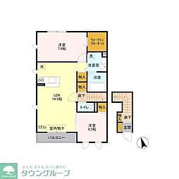 マーサ 2LDKの間取図画像