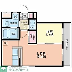 モルゲンレーテ 1LDKの間取図画像
