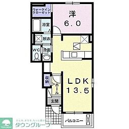 アンジュメゾン 1LDKの間取図画像