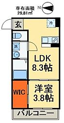 間取図画像 1LDK