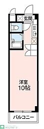 実籾フラッツ 1Kの間取図画像