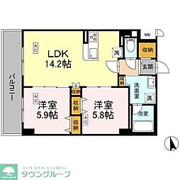 間取図画像 2LDK