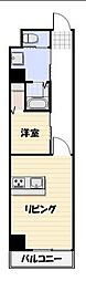 総建みどりハイム 1LDKの間取図画像
