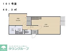 ラウレア本中山(新築) 1LDKの間取図画像