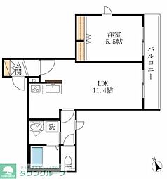 ネクシア 1LDKの間取図画像