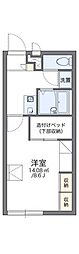 レオパレスリバーパーク花見川 1Kの間取図画像