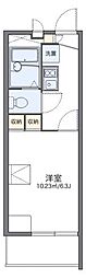 レオパレスツインスターコート2 1Kの間取図画像