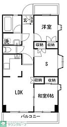 ハイホーム八千代台 2SLDKの間取図画像