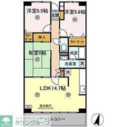 ルーチェ緑が丘A棟 3LDKの間取図画像