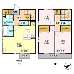 ラルジュ・ヴィオーラS 3LDKの間取図画像