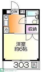 レナジア京成大久保 1Kの間取図画像