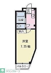 ルラール津田沼 1Kの間取図画像