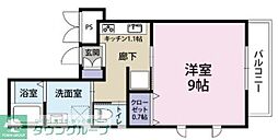 SPAZIO津田沼2 1Kの間取図画像