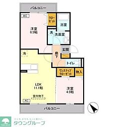 ロイヤルコートC 2LDKの間取図画像