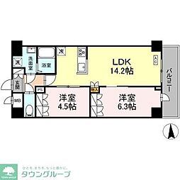 Chloris 2LDKの間取図画像