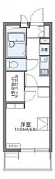 レオパレスマ・メゾンC 1Kの間取図画像