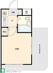 津田沼ダイカンプラザシティ 1Kの間取図画像