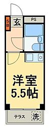 ロフティ北習志野 ワンルームの間取図画像