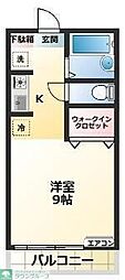 ドルフ ワンルームの間取図画像