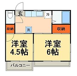 グリーンホース 2Kの間取図画像