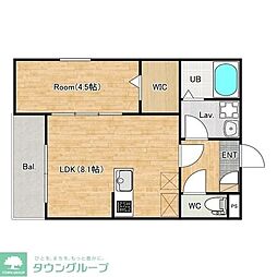 ジーメゾン八千代カンター 1LDKの間取図画像