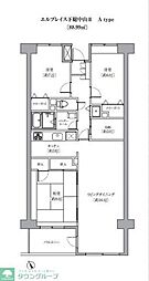 エルプレイス下総中山II 3階3LDKの間取り
