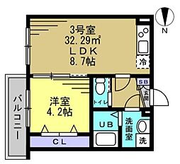 間取図画像 1LDK
