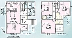 リナージュＬ　千葉市花見川区畑町22−1期3号棟 1階3LDKの間取り