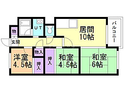 間取図画像 3LDK