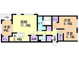 間取図画像 3LDK