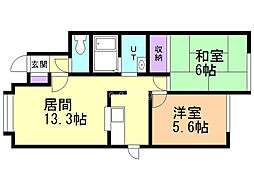 間取図画像 2LDK