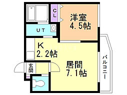 間取図画像 1LDK