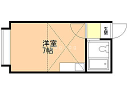 パルハイム友峰 ワンルームの間取図画像