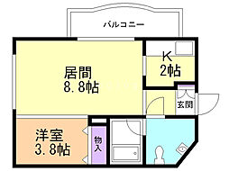 間取図画像 1LDK