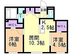 間取図画像 2LDK